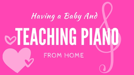 Baby and piano teaching